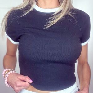 Black and White Women's Jumpsuit